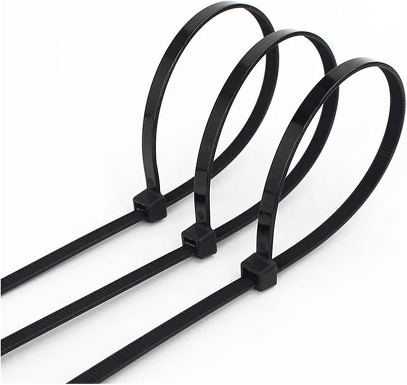 Self Locking Nylon Cable Ties 500PCS Black 4x250mm For Crafts Projects - Image 5